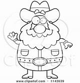 Miner Prospector Chubby Waving Clipart Thoman Cory sketch template