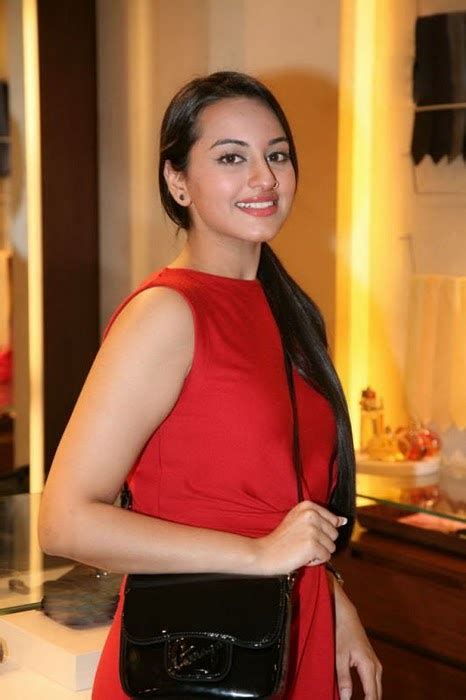 All Stars Photo Site Sonakshi Sinha In Red Dress Photo