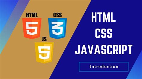 learn html css  javascript introduction youtube