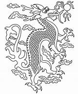 Dragon Chinese Coloring Pages Year Printable Kids sketch template