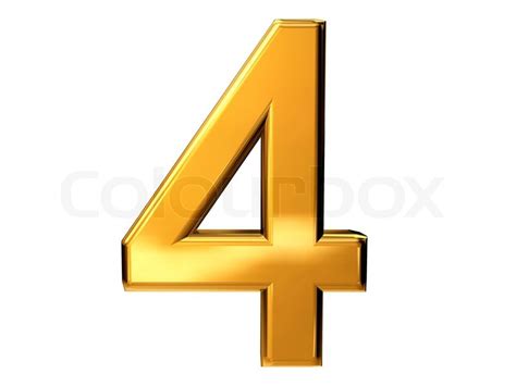 gold number  isolated  white stock image colourbox