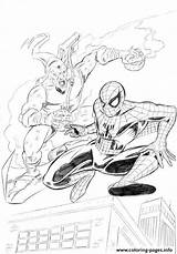 Green Coloring Spiderman Pages Printable Print sketch template