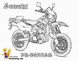 Coloring Pages Suzuki Yescoloring Motorbike Dirt sketch template