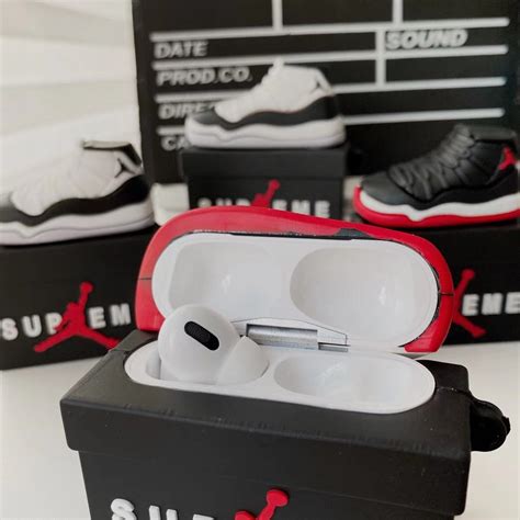 air jordan supreme sneakers protection cover case  apple airpods pro airpods