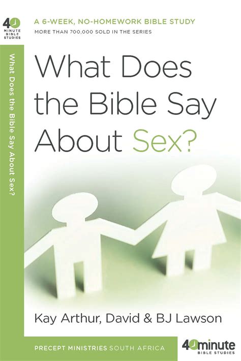 what does the bible say about sex precept south africa