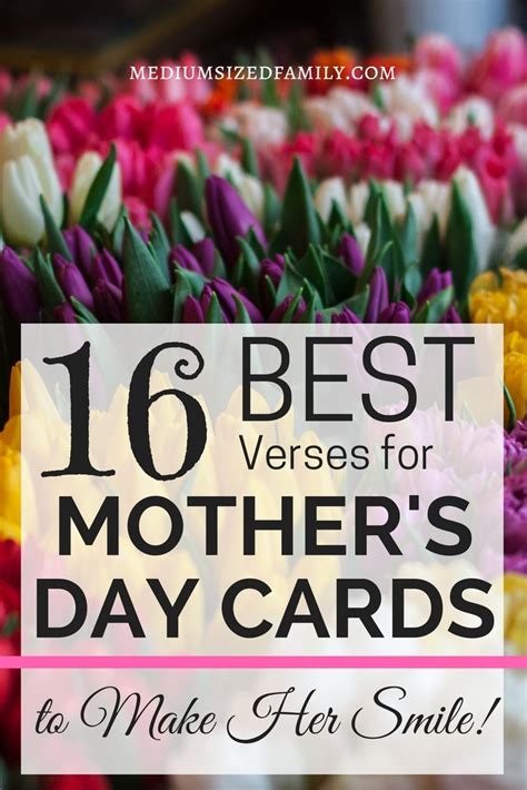 16 of the best verses for mothers day cards that say it all