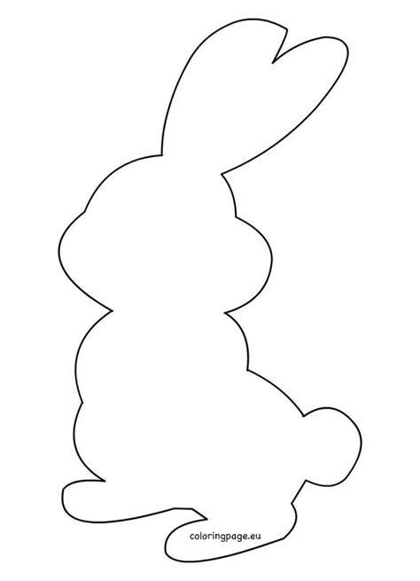bunny shape template easter craft cards bunny templates shape templates