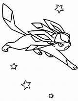 Pokemon Coloring Pages Glaceon Eevee Evolutions Pearl Diamond Getcolorings Color Printable Print Getdrawings sketch template