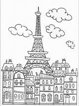 Coloring Buildings Pages Popular sketch template