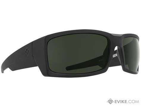 spy optic general sunglasses model matte black frame ansi rx hd