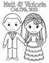 Coloring Printable Bride Groom Activity Personalized Books Brides Template Pdf Adult Weddings Favor Hand Veil Ring Table Excellent Activities Ways sketch template