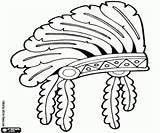 Indianentooi Kleurplaat Kleurplaten Copricapo Indio Opperhoofd Indiani Indianen Indios Bonnet Tocado Indigenas Amerikaanse Noord Feathered Piumato Imprimir Indiano Emplumado sketch template
