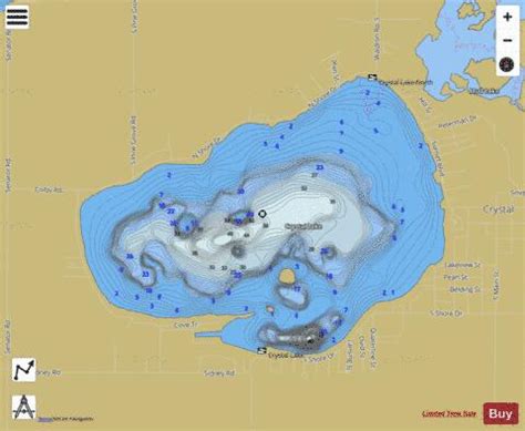 crystal lake fishing map nautical charts app