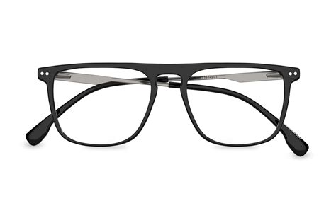 erik large rectangle black full rim eyeglasses framesbuy