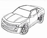 Camaro Coloring Pages Chevy Drawing Chevrolet Car Cars Corvette Outline Z06 Ss Clipart Silverado Print Drawings Printable Camaros 1969 Getcolorings sketch template