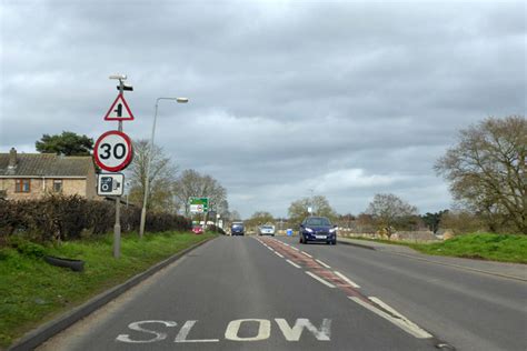 bury road enters thetford  robin webster geograph britain  ireland