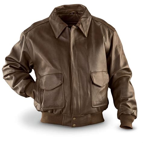 vintage leather bomber jacket  zip  liner brown
