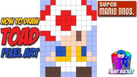 How To Draw Toad From Super Mario Bros Youtube