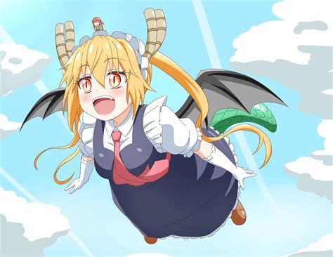 kobayashi san chi  maid dragon anime girls tohru kobayashi san chi  maid dragon