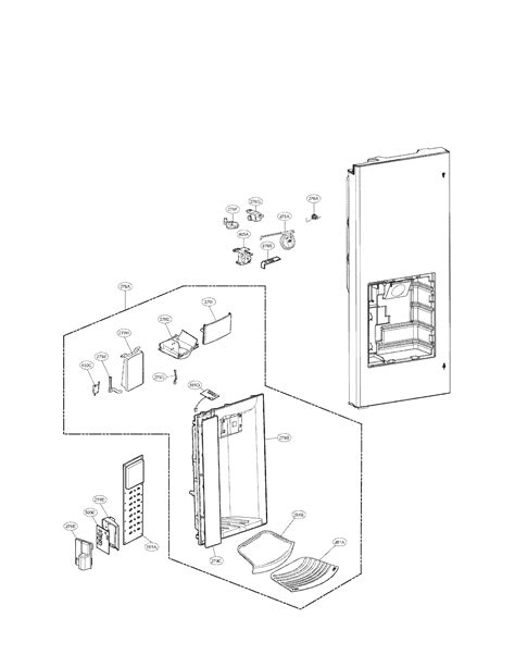 lg lfxsb bottom mount refrigerator parts sears partsdirect