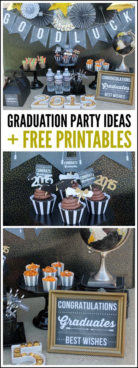 graduation party ideas  printables catch  party