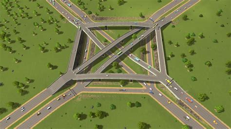 interchange        vanilla cities skylines   traffic ai