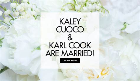 big bang theory star kaley cuoco and karl cook are married
