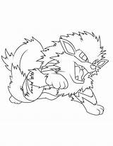 Arcanine Lineart sketch template