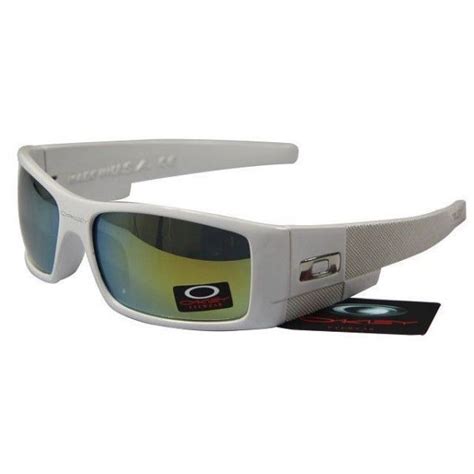 15 99 cheap oakley gascan sunglasses yellow blue iridium white frames