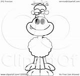 Sheep Drunk Clipart Royalty Cartoon Vector Thoman Cory Illustration sketch template