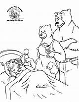 Coloring Bears Three Goldilocks Pages Fairy Tale Little Sheets Kids Fairytale Printable Clipart Sheet Coloringhome Color Reading Bear Gingerbread Man sketch template