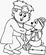 Coloring Animal Pages Hospital Doctor Choose Board sketch template