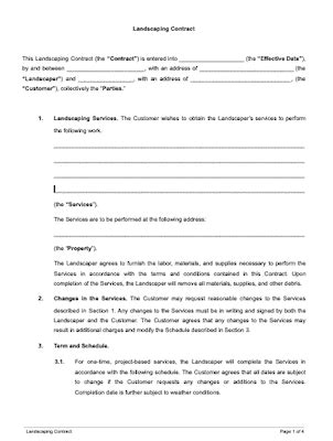 landscaping contract   signwell  docsketch