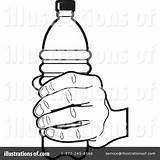 Hydration Coloring Sheets Pages Bottle Water Clipart Template sketch template