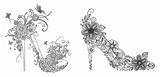 Coloring Pages Heels High Coloringpagesfortoddlers Shoes Floral Zdroj Pinu Stress Bing Binged sketch template