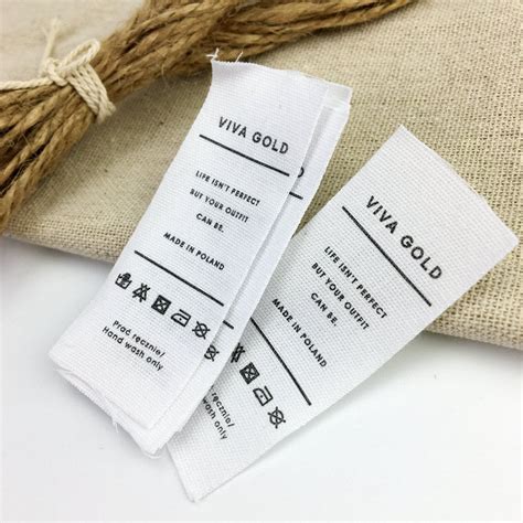 custom cotton labels custom clothing labels   etsy