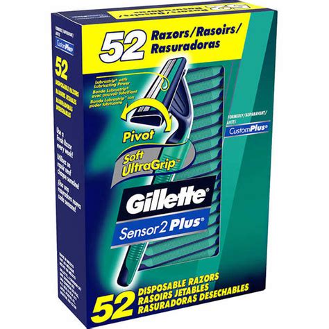 gillette sensor   disposable razors  count