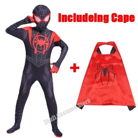 Spider Man Into The Spider Verse Miles Morales Spiderman Costume