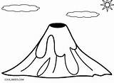 Volcano Coloring Pages Kids Dinosaur Cool2bkids sketch template
