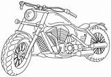 Coloring Pages Motorbike Boys Motorcycle Motocross sketch template