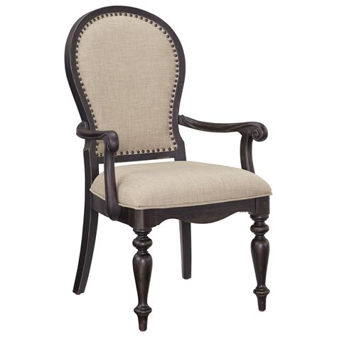 standard furniture cambria upholstered arm chair  nailhead trim