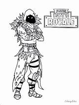 Fortnite Coloring Pages Raven Skins Drift Ice King Battle Royale Printable Kids Night Twitter sketch template