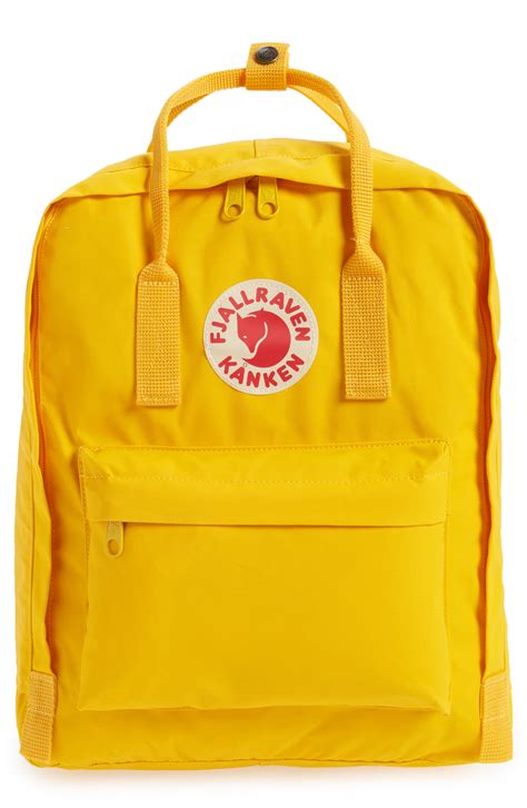 fjaellraeven kanken water resistant backpack   backpacks yellow backpack cute backpacks