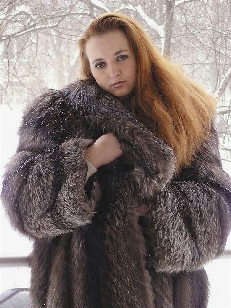 Beautiful Long Hair Beautiful Women Fox Fur Coat Fur Coats Fox