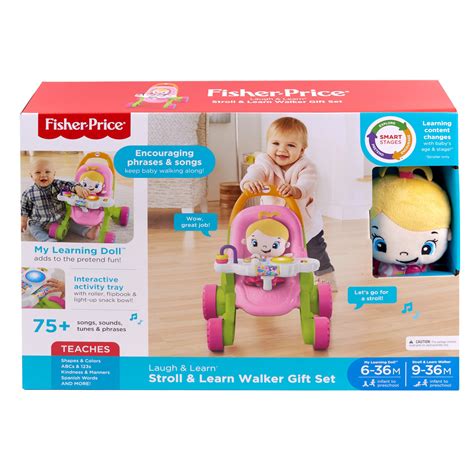 fisher price stroll  learn walker gift set  laugh learn doll ubicaciondepersonascdmxgobmx