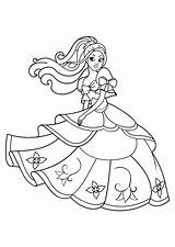 Prinzessin Prinses Kleurplaat Tanzt Ballando Principessa Danst Malvorlage Bailando Instant Printen Kleurplaten sketch template