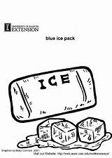 Ice Pack Coloring Cubes Edupics Large Pages sketch template