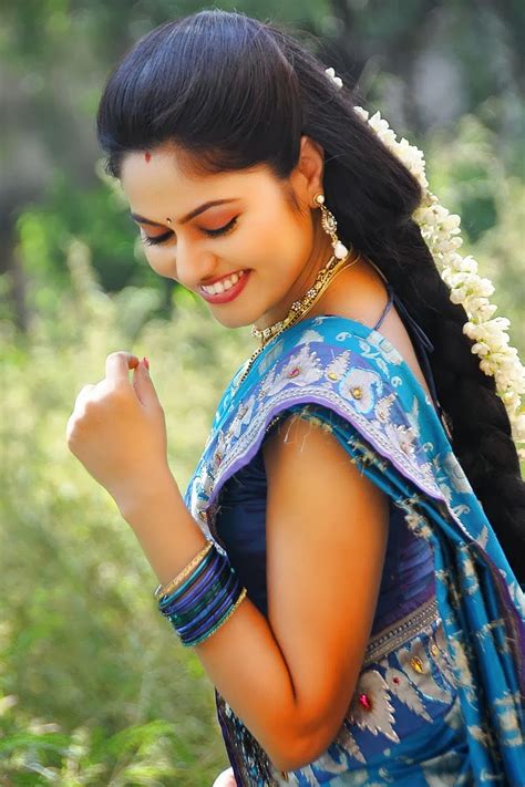 gsv pics photos with poetry cute south indian actress suhashini in blue saree latest photo