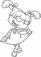Rugrats Angelica Pickles Mewarnai Grown 90s Dibujar Colorir Tommy Nickelodeon Kartun Reptar Bonikids Rugrat Angélica Imprimir Gaddynippercrayons Dance Kunjungi Coloringall sketch template