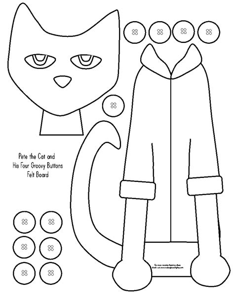 pete  cat    groovy buttons sketch coloring page